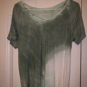 American Eagle Soft and Sexy Yoga Tee - Green Tie Dye